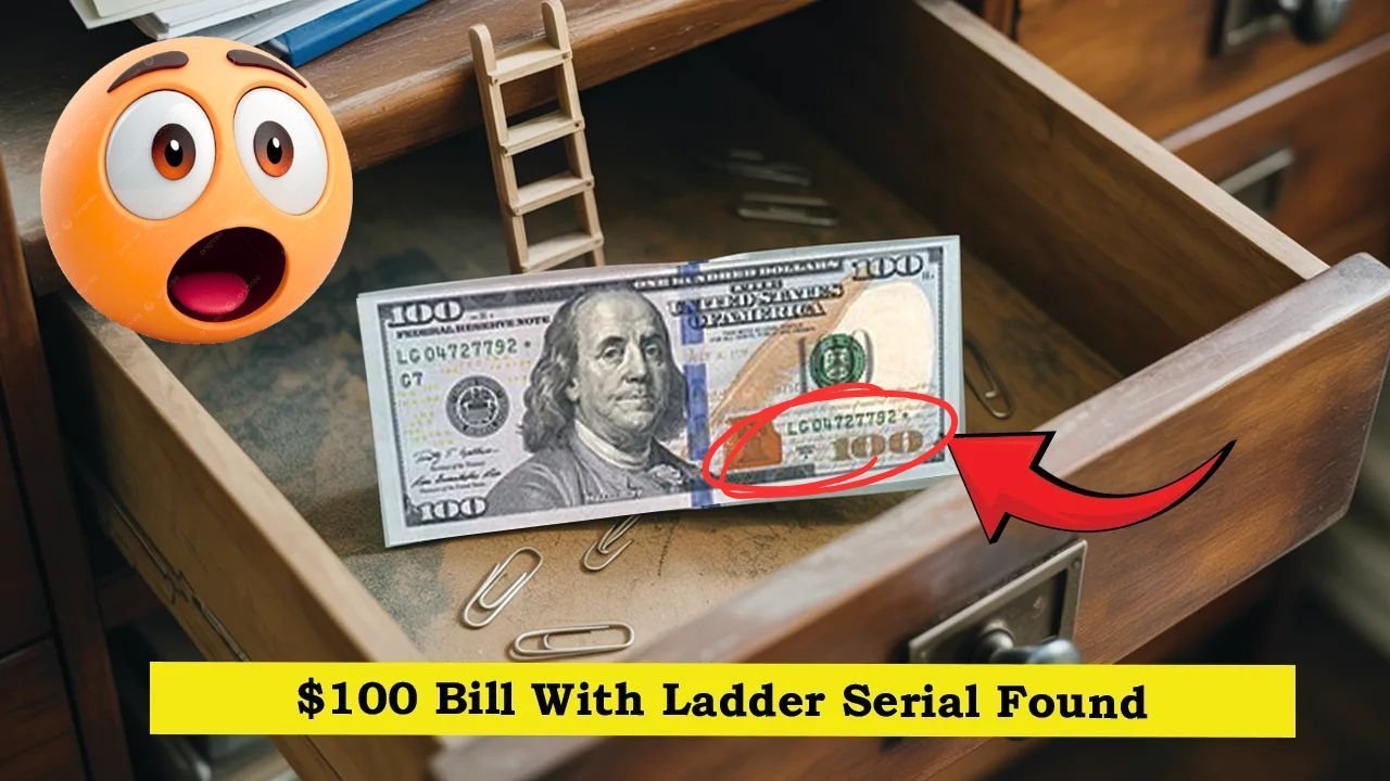 $100 Bill With Ladder Serial Found in Office Desk Drawer — Valued at $880,000