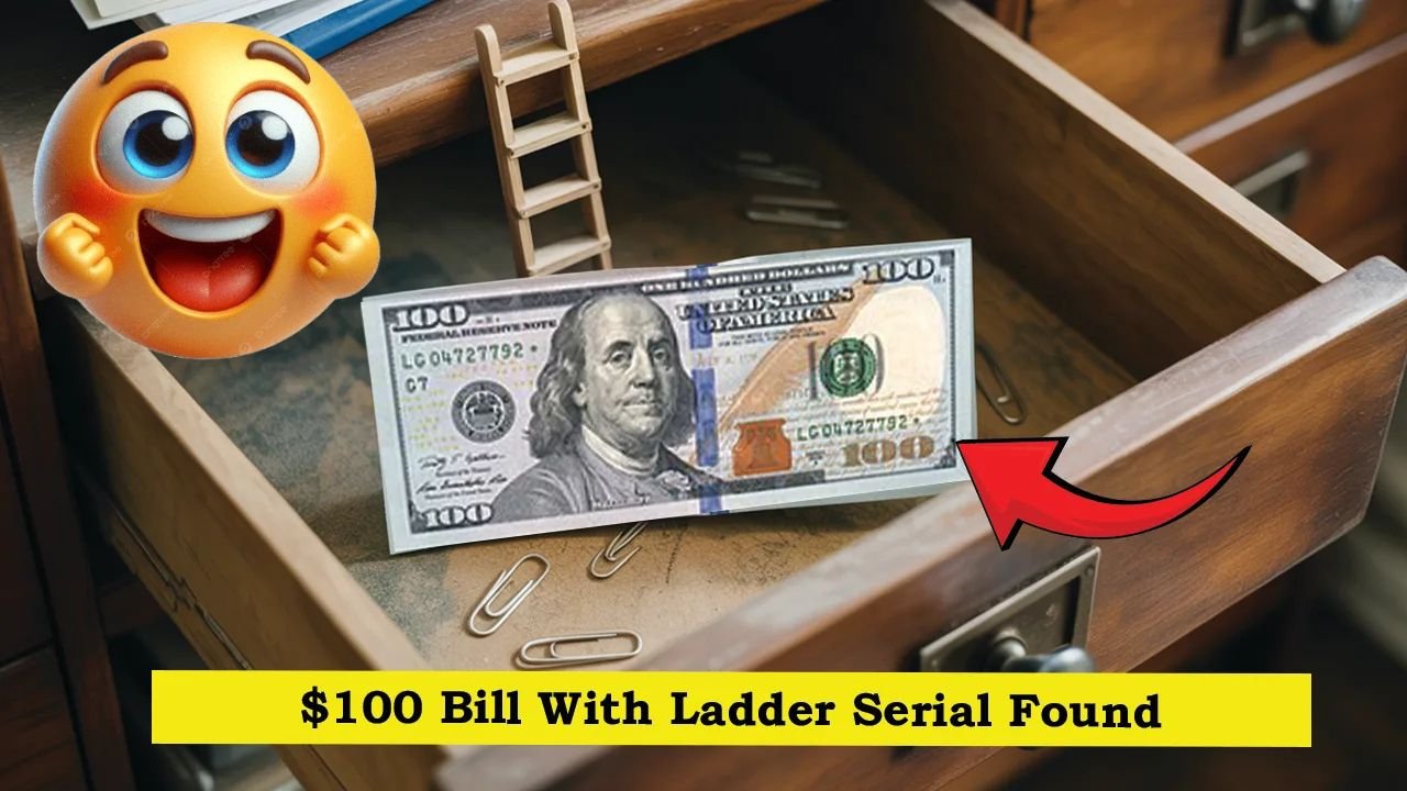 $100 Bill With Ladder Serial Found in Office Desk Drawer — Valued at $880,000